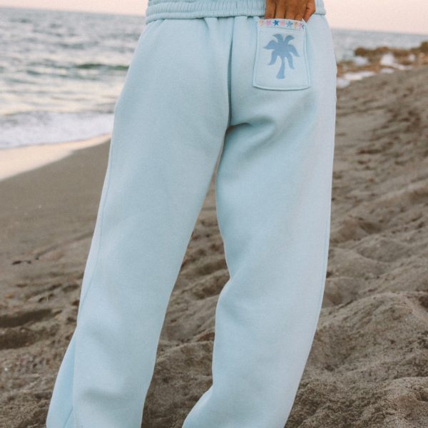 Pink Palm Puff Chase the Sun Sweatpants