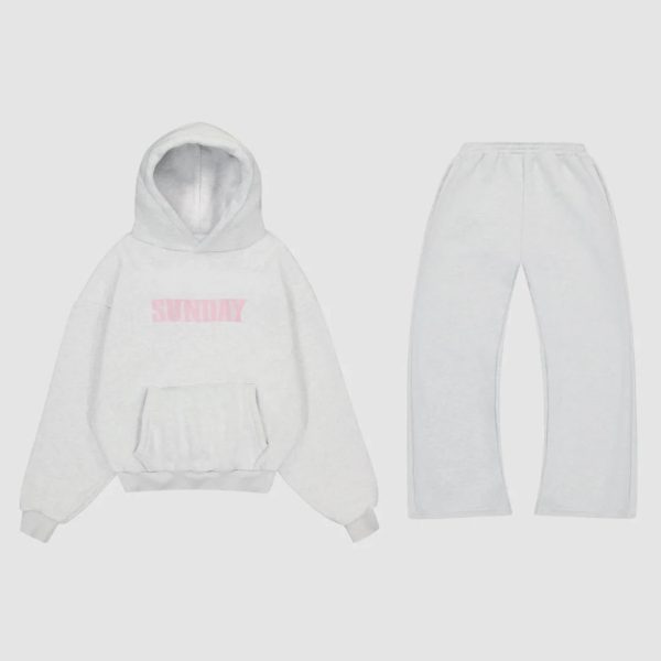 Sunday Heavyweight Headline Tracksuit Set Grey
